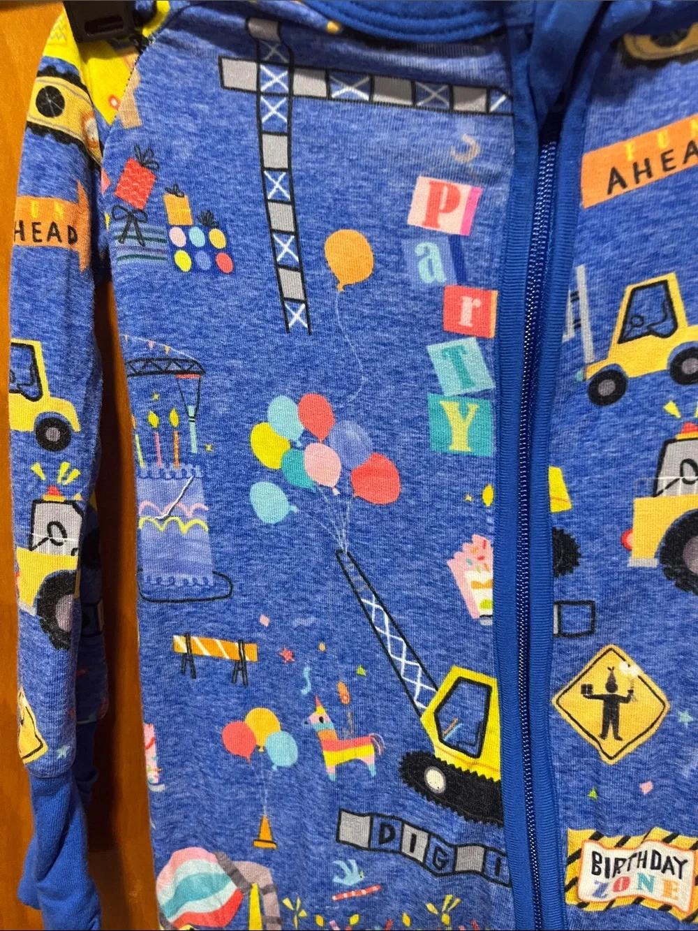Little Sleepies Blue Birthday Builders Sleeper